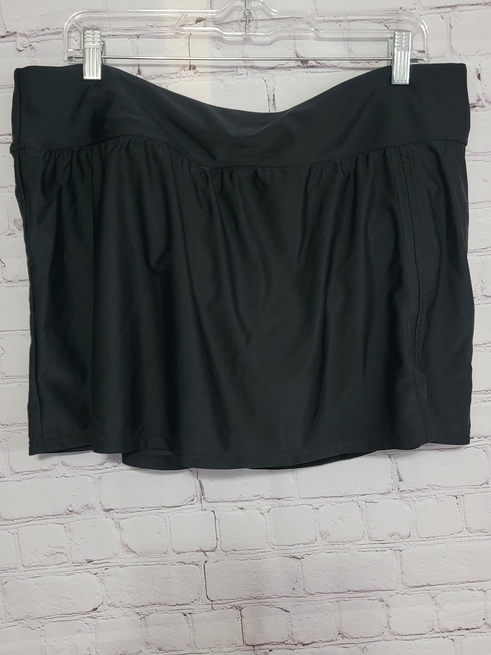 croft & barrow Black Swim Skirted Bottom 1X